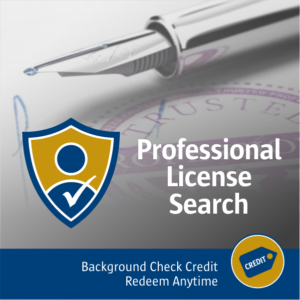 Professional License Search